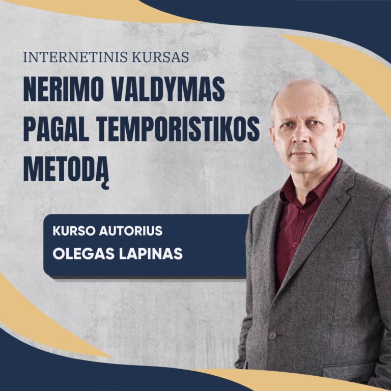 Nerimo Valdymas  Pagal Temporistikos Metodą